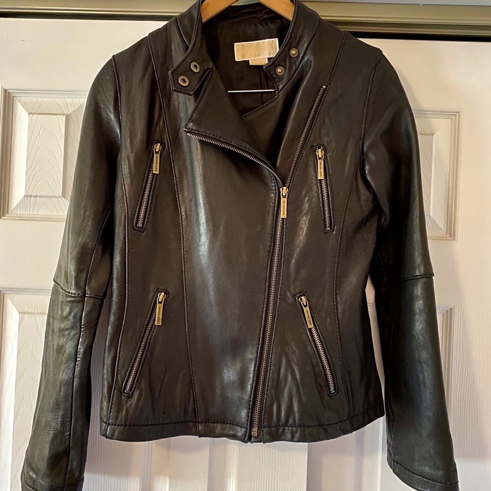 Michael Kors Genuine Leather Jacket